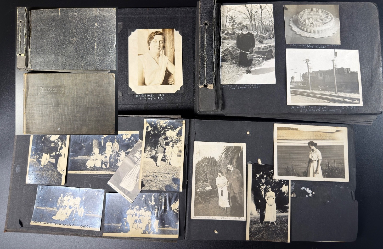 Bundle of 2 vintage photo albums from the 1930's-Over 200 photos-East Coast