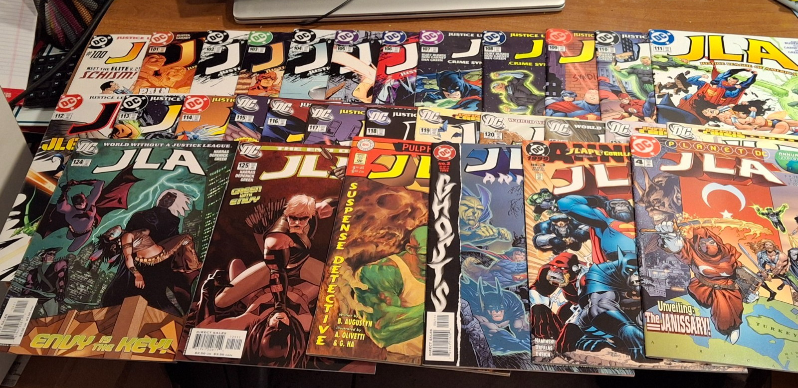 JLA 100-125 ANN 1-4 (2004-06) ELITE CRIME SYNDICATE IDENTITY & INFINITE CRISIS X