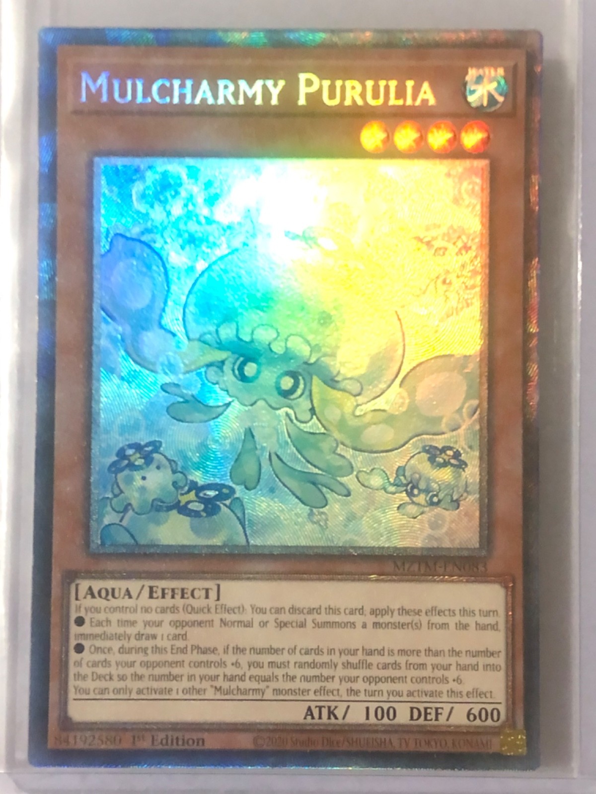 Yugioh Mulcharmy Purulia - Collector's Rare - MZTM-EN083 Mint - Boxed Free Post
