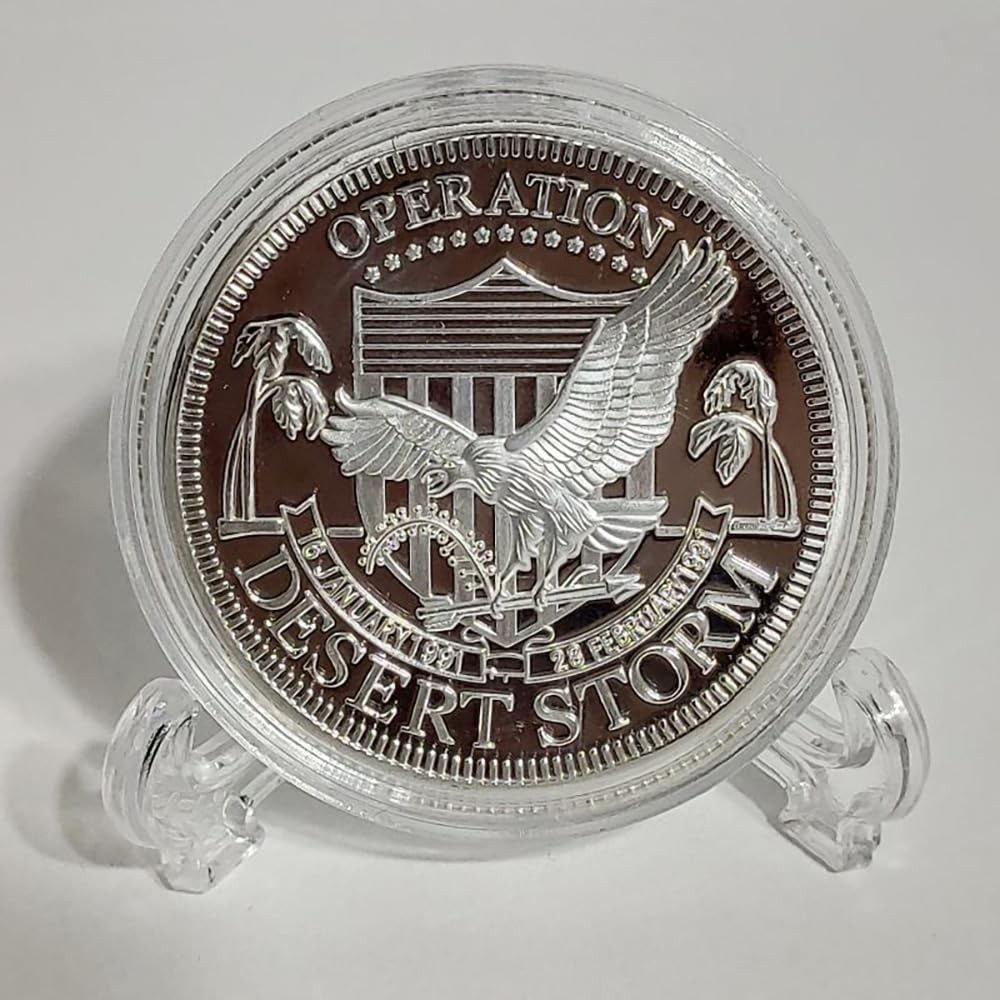 1990-1991 Operation Desert Storm Veteran Kuwait War Commemorative Silver