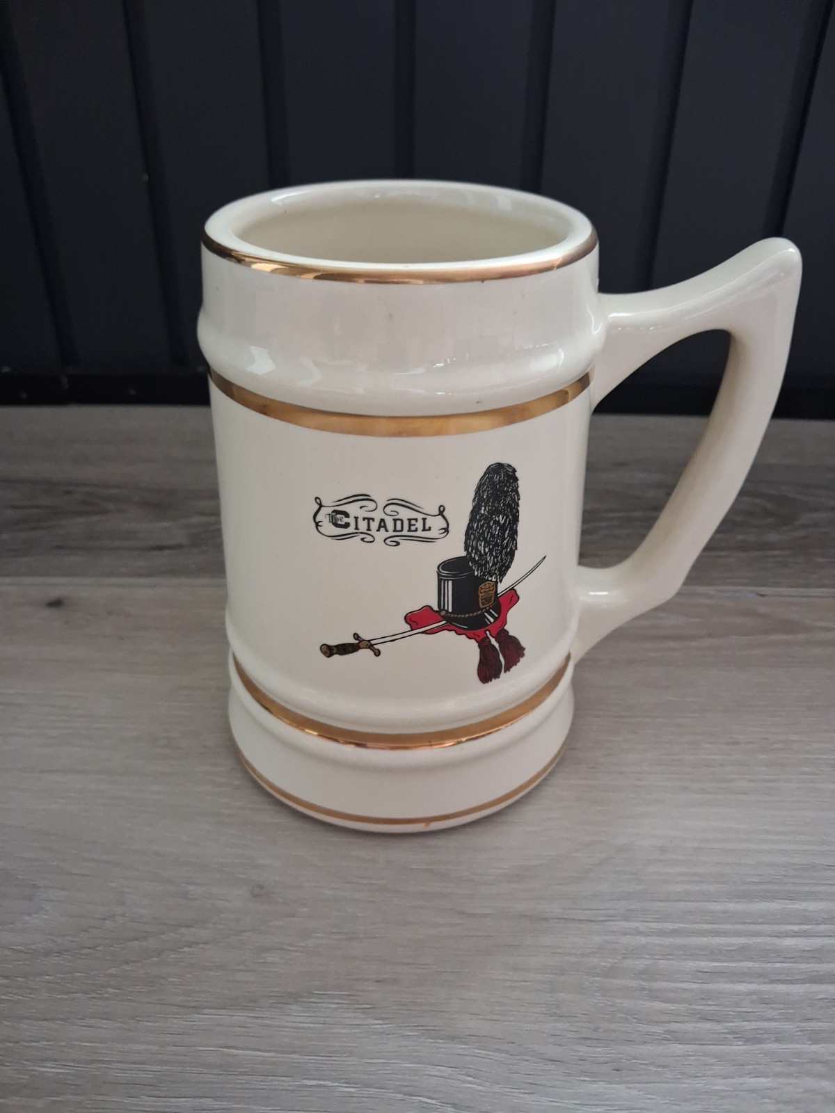 Vintage The Citadel Military College Beer Stein Mug Charleston SC