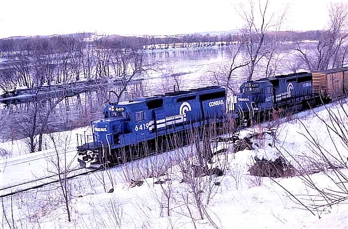Conrail 6419_FEB 12, 1978 ORIGINAL TRAIN SLIDE