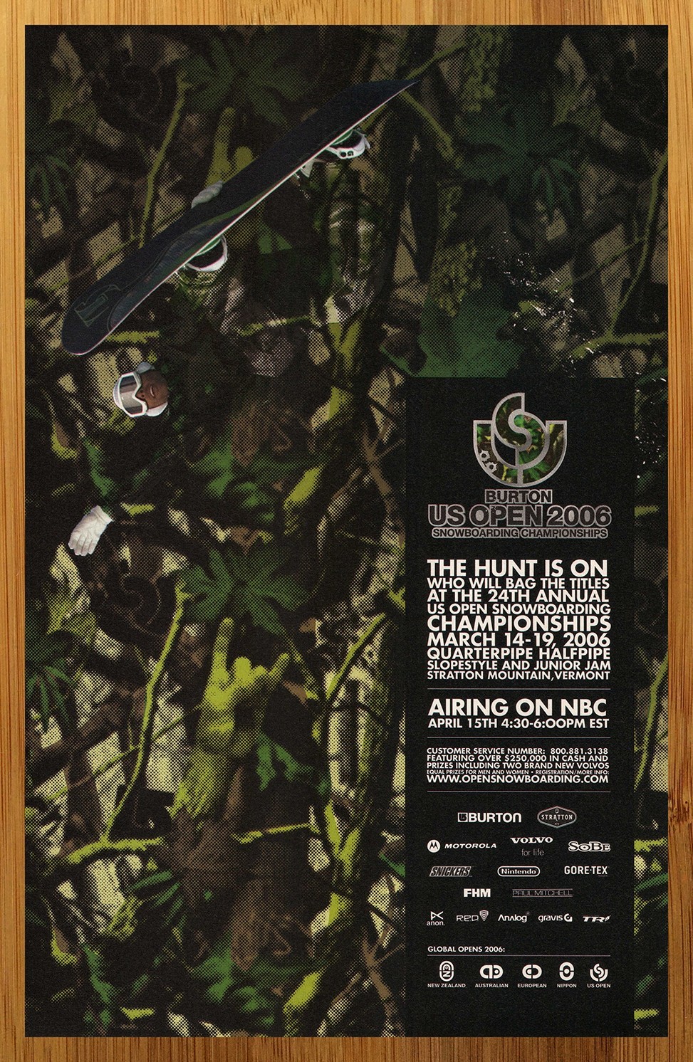 2006 Burton US Open Snowboarding Championships Print Ad/Poster Sports Promo Art
