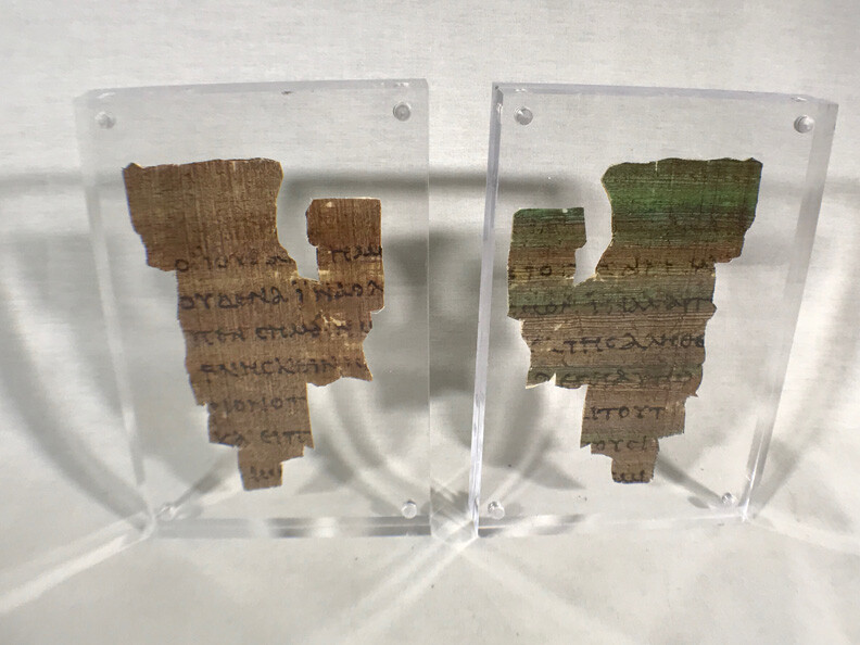 St John Fragment the Oldest New Testament Piece Papyrus Replica, With Plaque