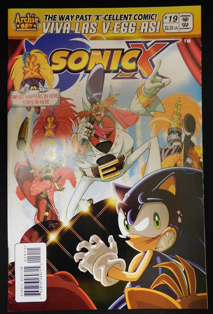 SONIC X 19 ARCHIE COMIC SEGA CARTOON EDKIN YARDLEY AUSTIN RAY SPAZ 2007 VF/NM