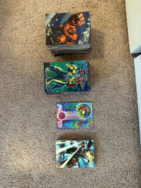 1994 Flair Marvel Card Base Set + Entire Power Subset