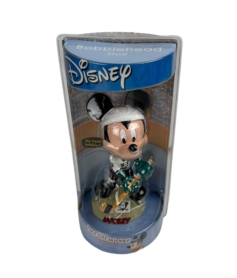 Disney Face Off Mickey Mouse Bobblehead Anaheim Mighty Ducks NHL