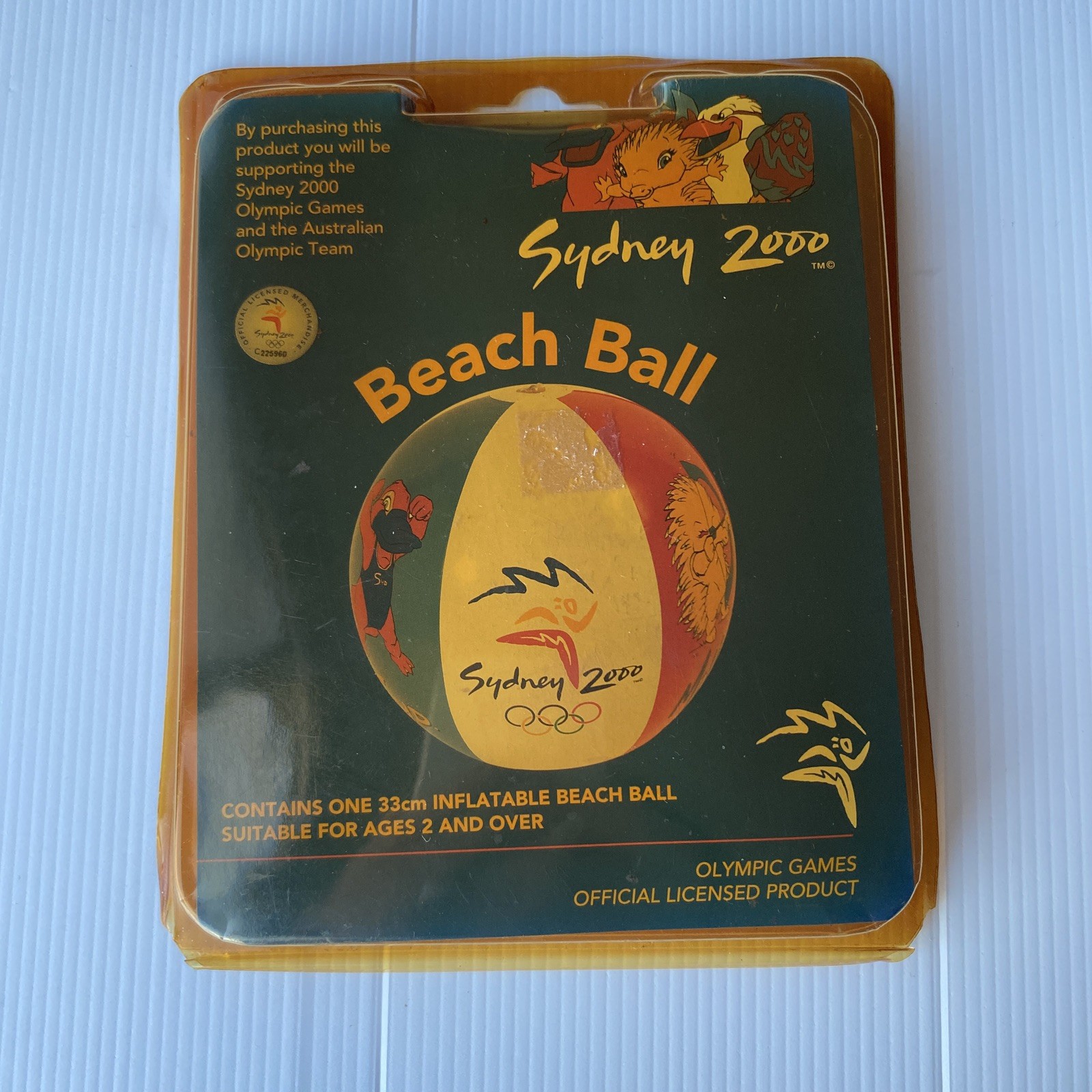Sydney 2000 Olympics Beach Ball Memorabilia Unused Sealed