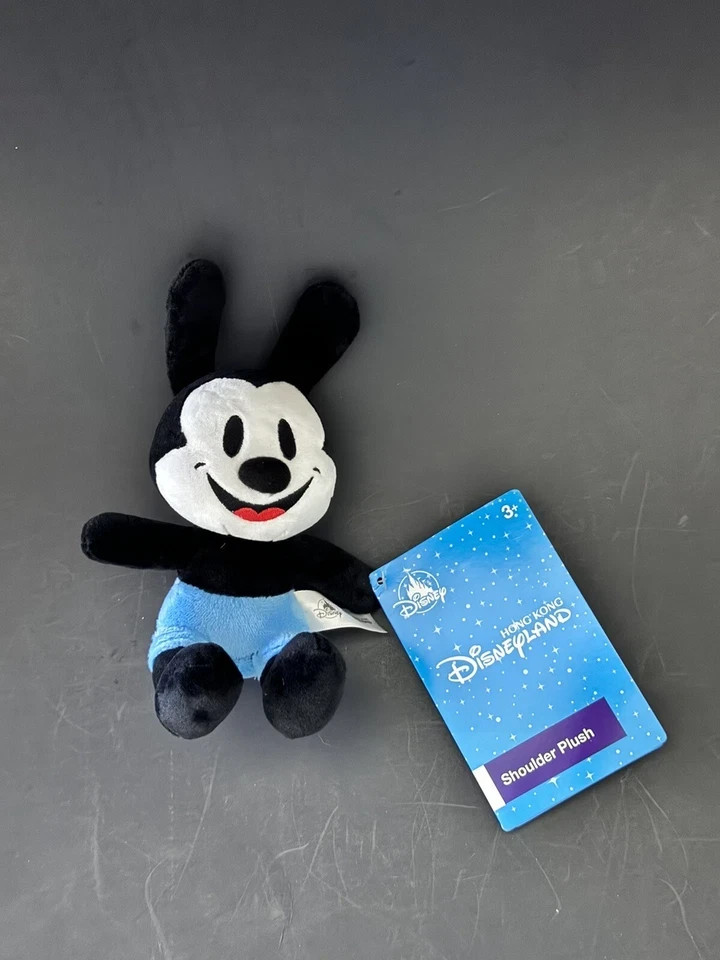NEW Disney Oswald Shoulder Pal Magnet Plush Toy Doll Lucky Rabbit Disneyland