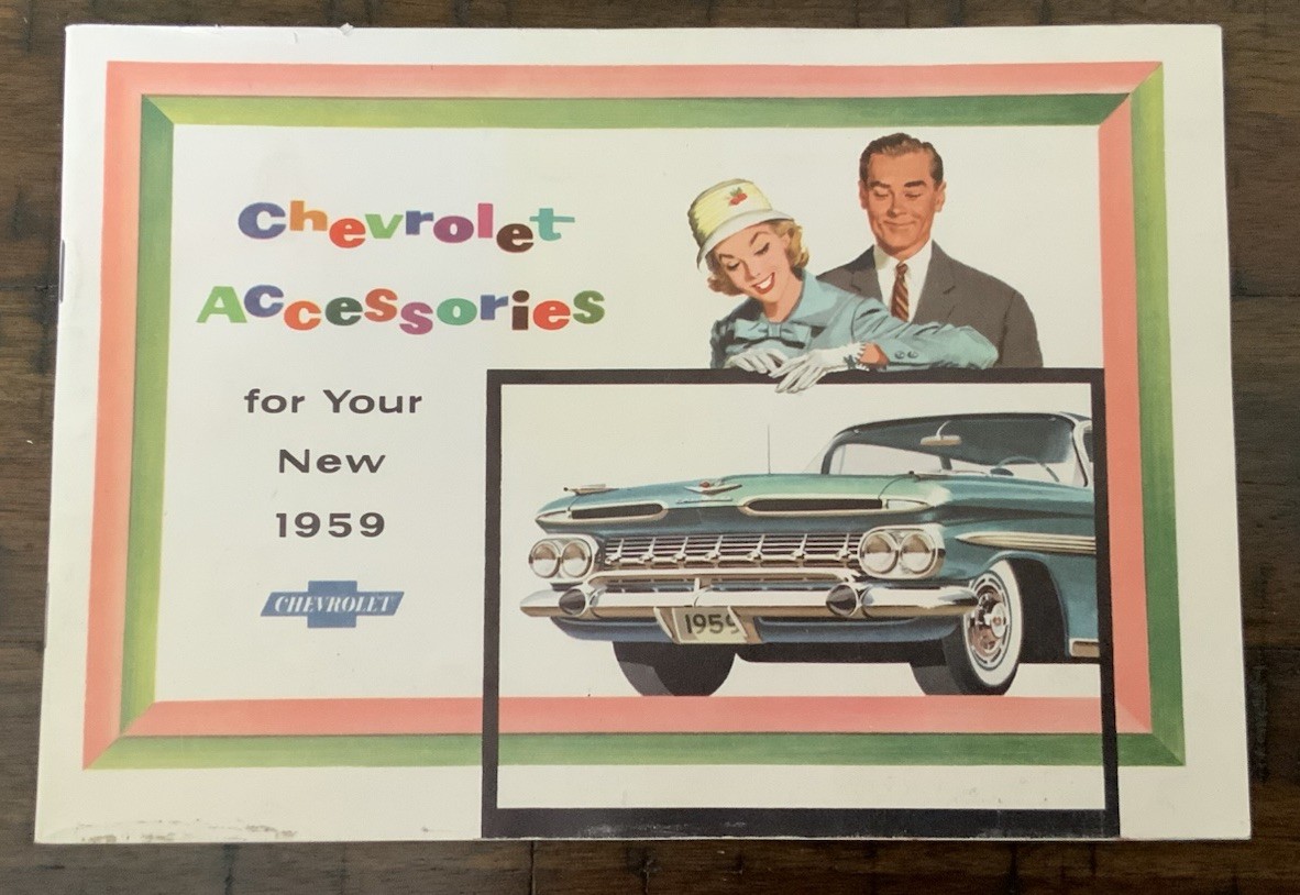 Original 1959 Chevrolet Accessories Sales Brochure Booklet