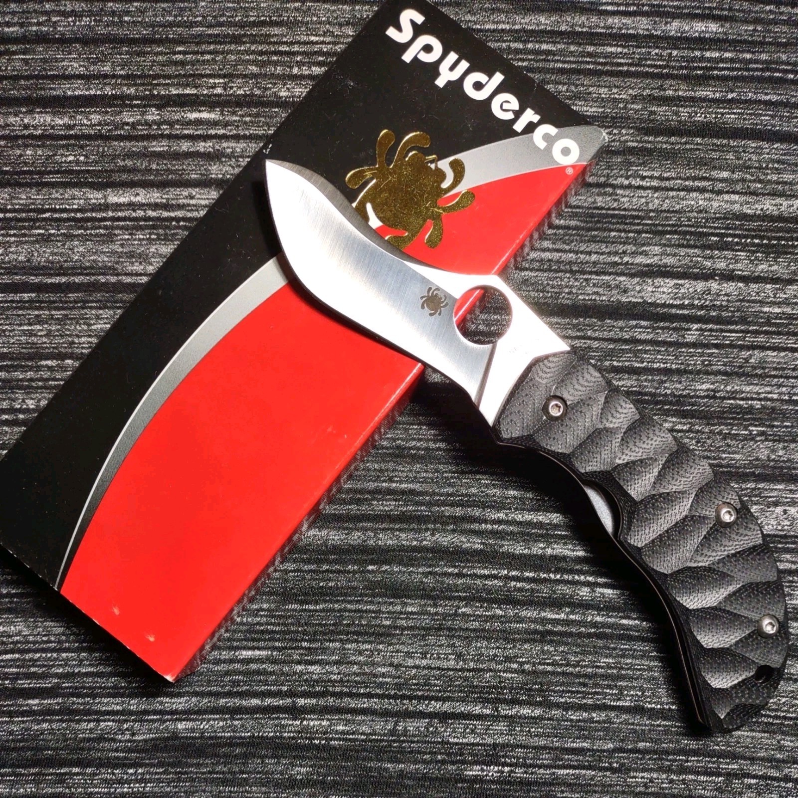 🔥Rare Spyderco Zulu C145GP Black G-10 CPM S30V Jens Anso 📬