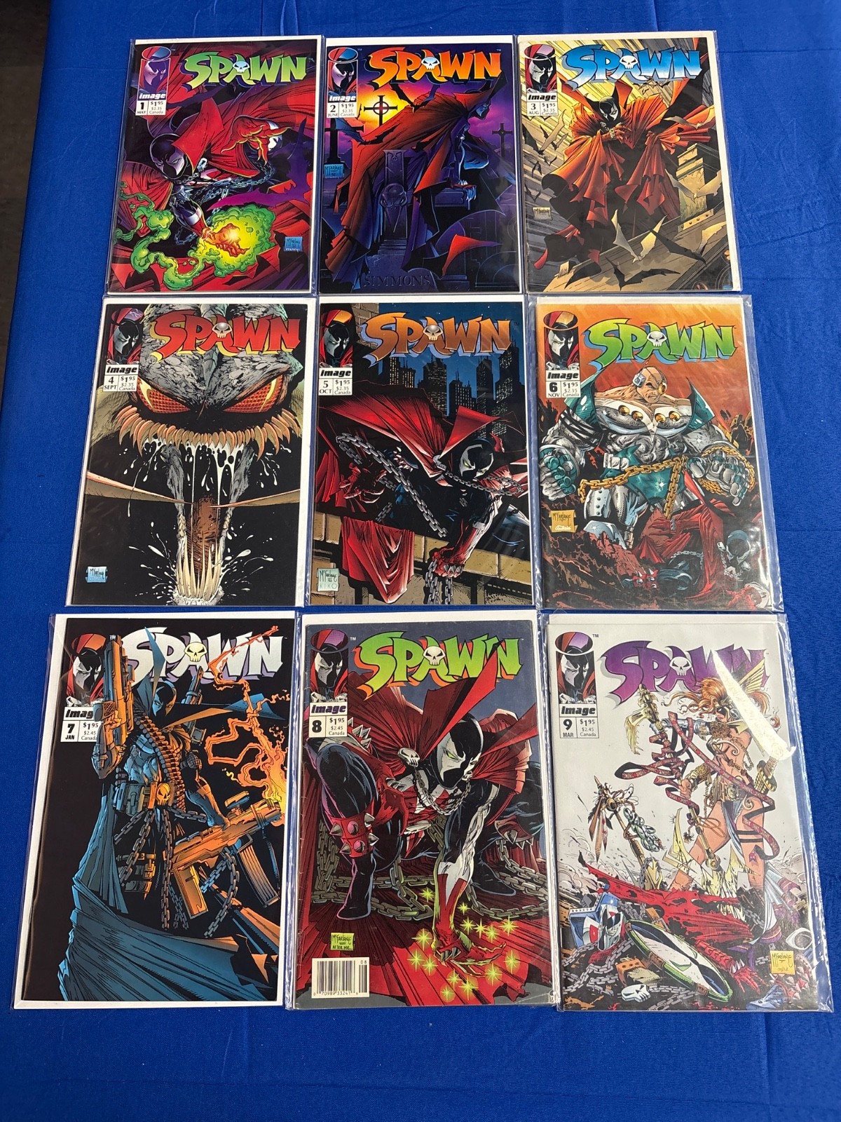 1992 SPAWN #1-100 COMPLETE SET TODD MCFARLANE IMAGE #1 ERROR 1ST - ANGELA