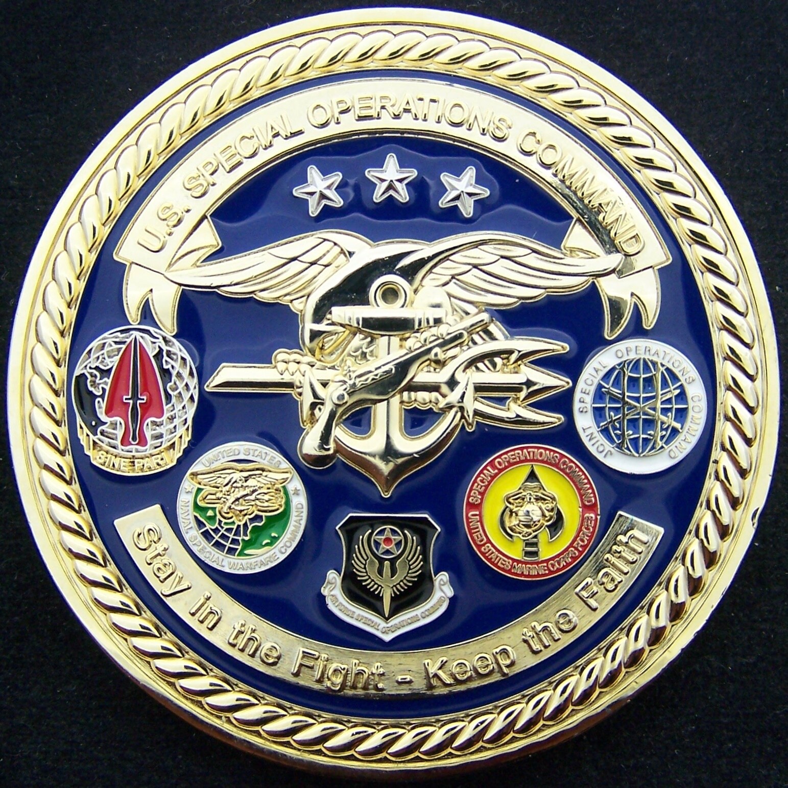 US Special Operations Command SOCOM Deputy Commander Challenge Coin