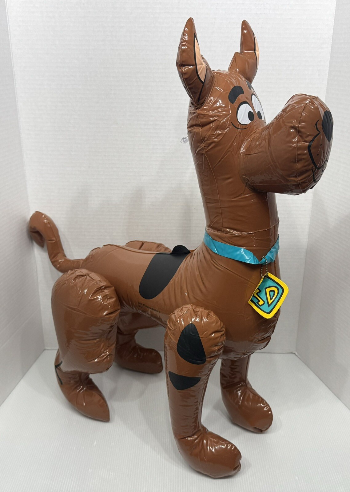 Vintage Scooby-Doo Rinco 2002 Vinyl Inflatable Carnival Blow Up Toy SQUEAKS NEW