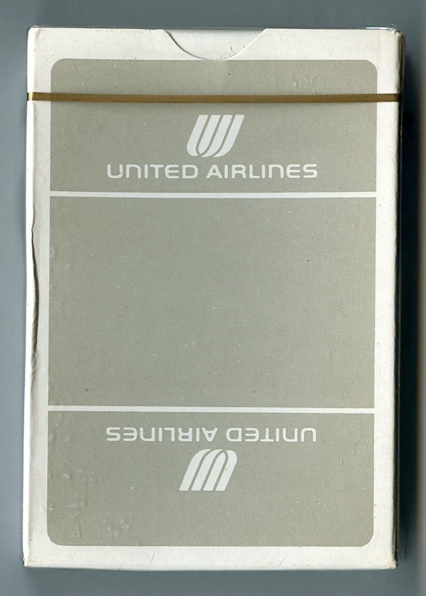Vintage 1970s UNITED AIRLINES Sealed Deck of Playing Cards NEW in Original Box
