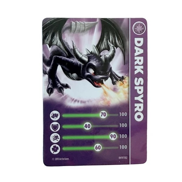*Activision®  Skylanders  Spyros Adventure Stat Trading Cards Stats Card