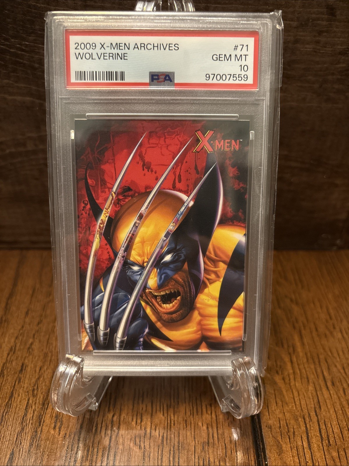 Rittenhouse 2009 Marvel X-Men: Archives Card Wolverine #71 PSA 10: Low Pop 36 🔥