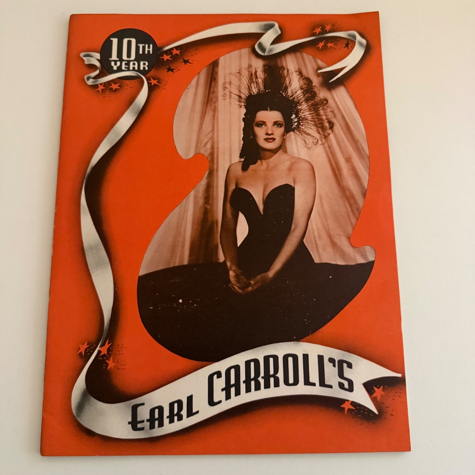 Vtg 1948 Program Earl Carroll\'s Vanities Theatre Restaurant Hollywood 10th Year