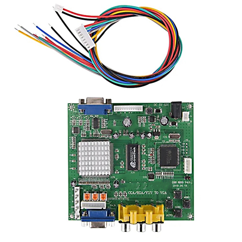 1Pc Video Converter Board Output Game Converter For CGA EGA RGB to VGA GBS8200