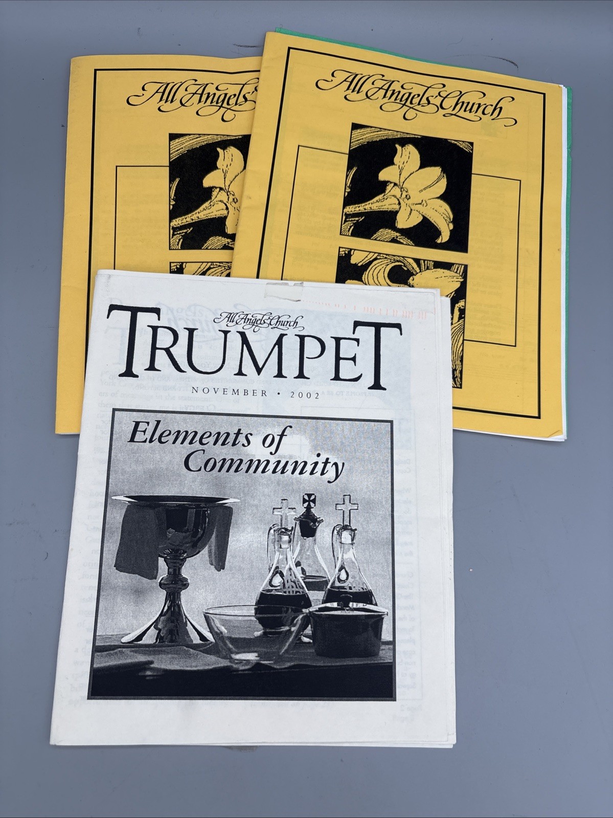 Vintage All Angels Church Program New York City 1998 2002 Lot