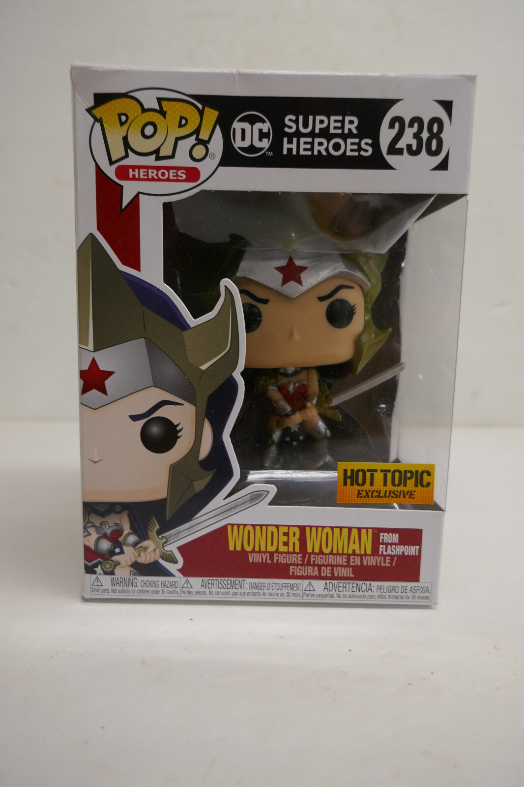 Funko Pop Flashpoint Wonder Woman DC Super Heroes Vinyl Figure #238 (HOT TOPIC)