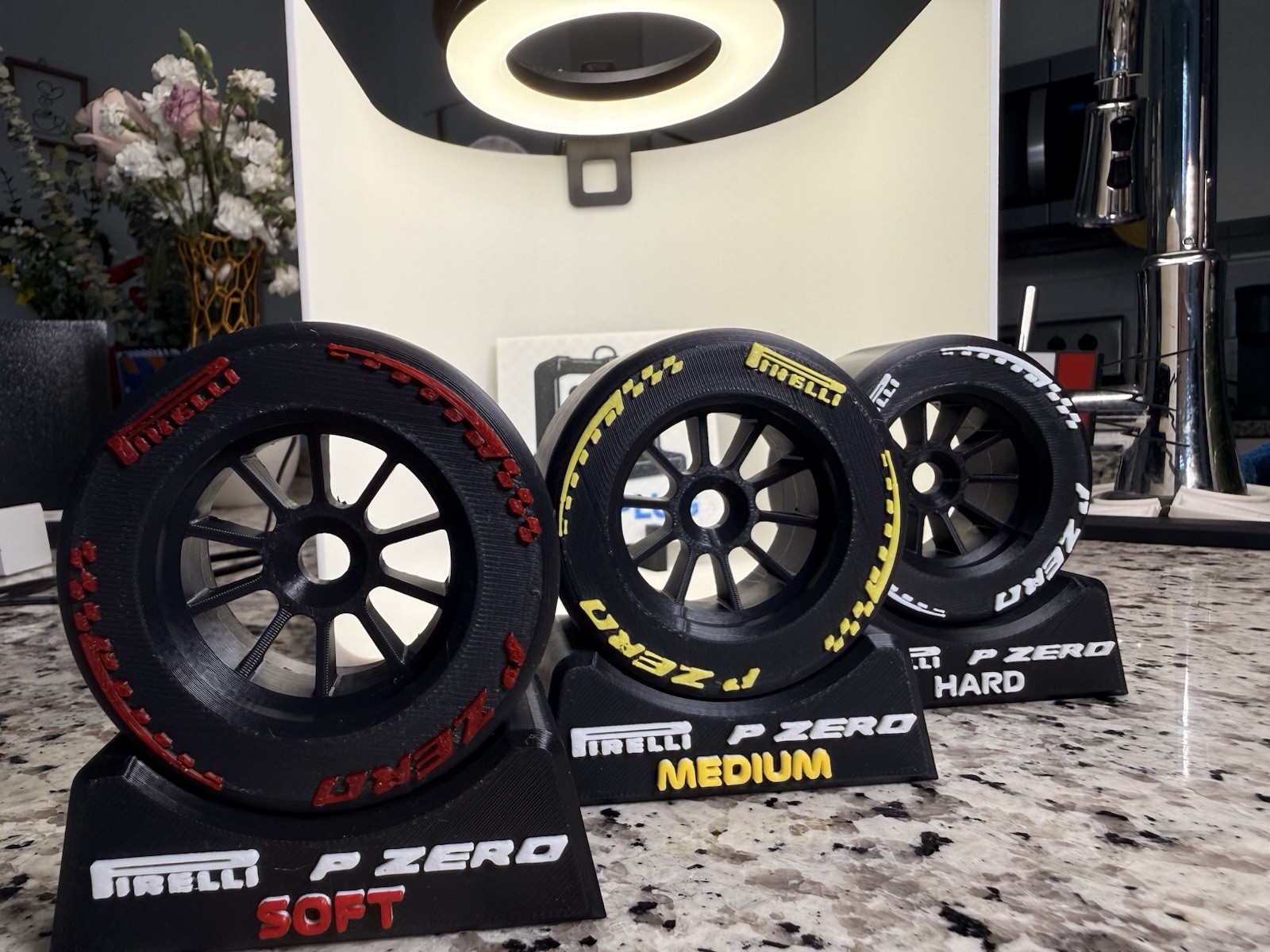 F1 Tire Compound Set Of 3 Decor Art For Boyfriend Gift Racing Enthusiast Formula