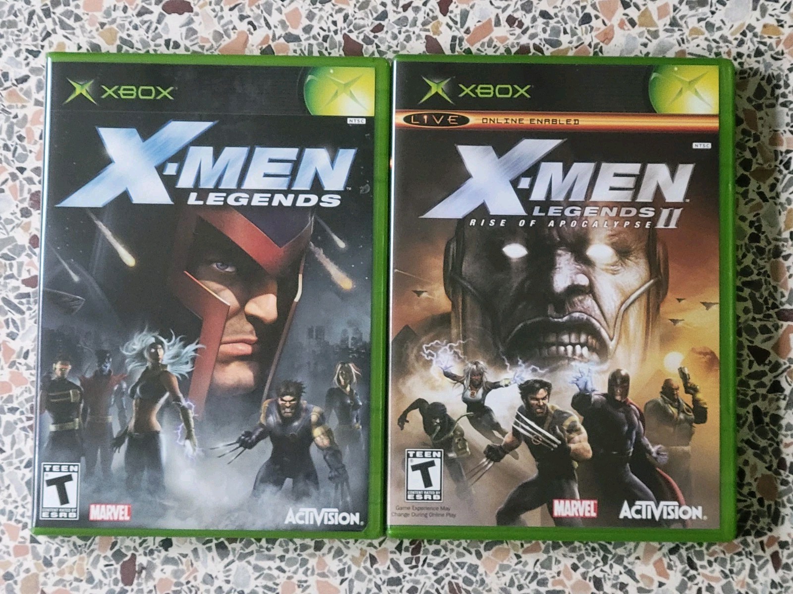 Microsoft Xbox COMPLETE X-Men Legends 1 + 2 Rise Of Apocalypse  Lot 