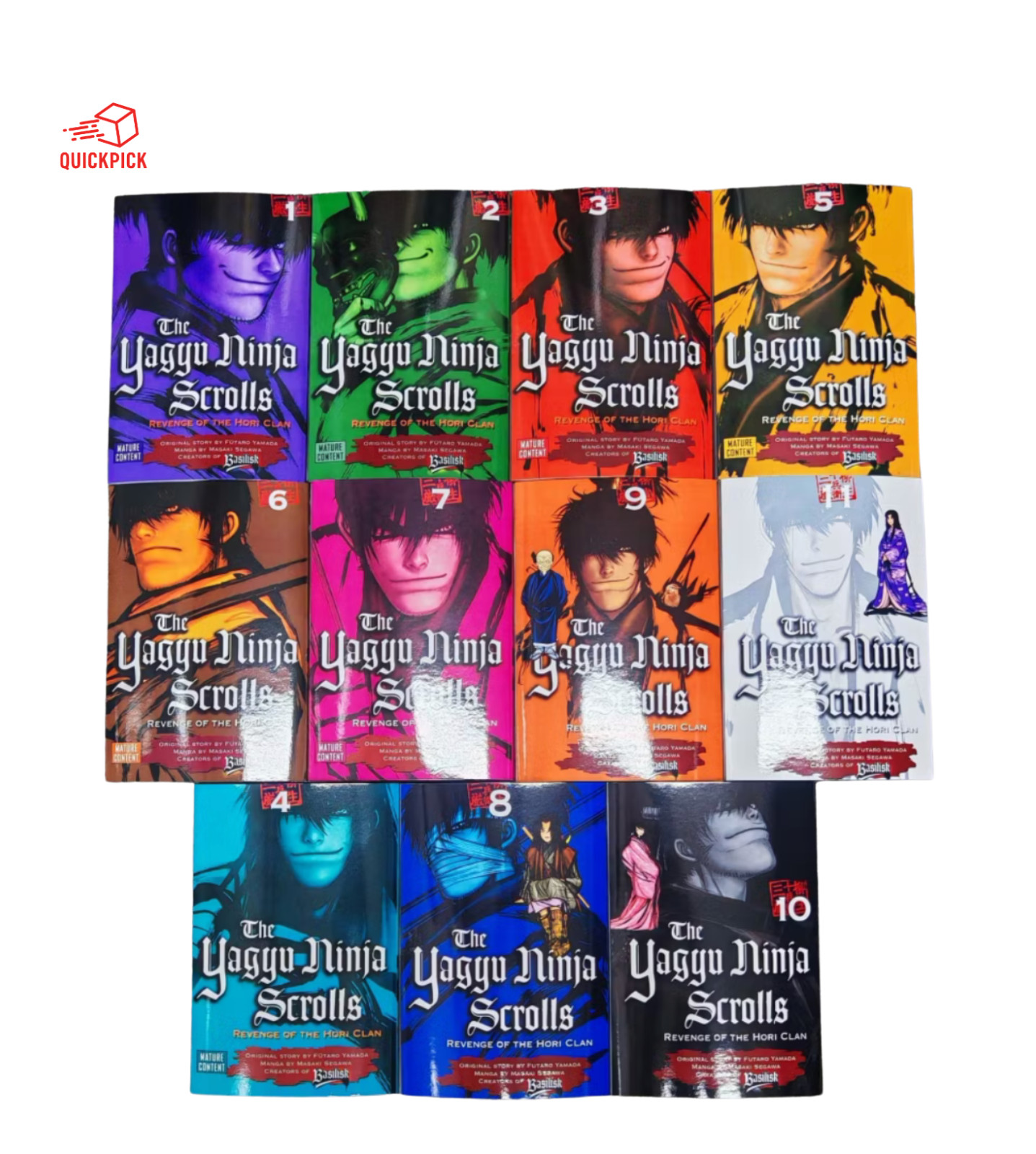Manga The Yagyu Ninja Scrolls Vol 1-11 English Version Comic Mangahouz Full Set