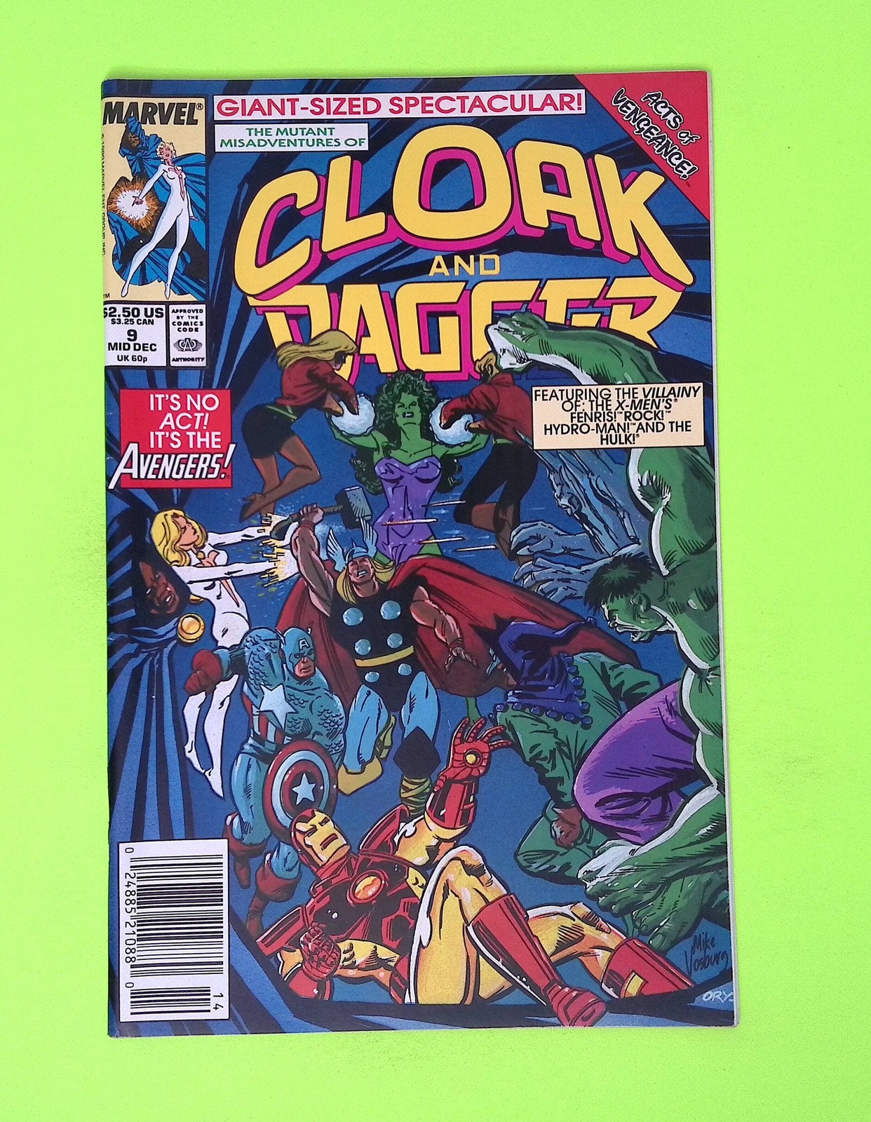 Mutant Misadventures of Cloak and Dagger #9 1989 Marvel Comics 1st App SD19-163