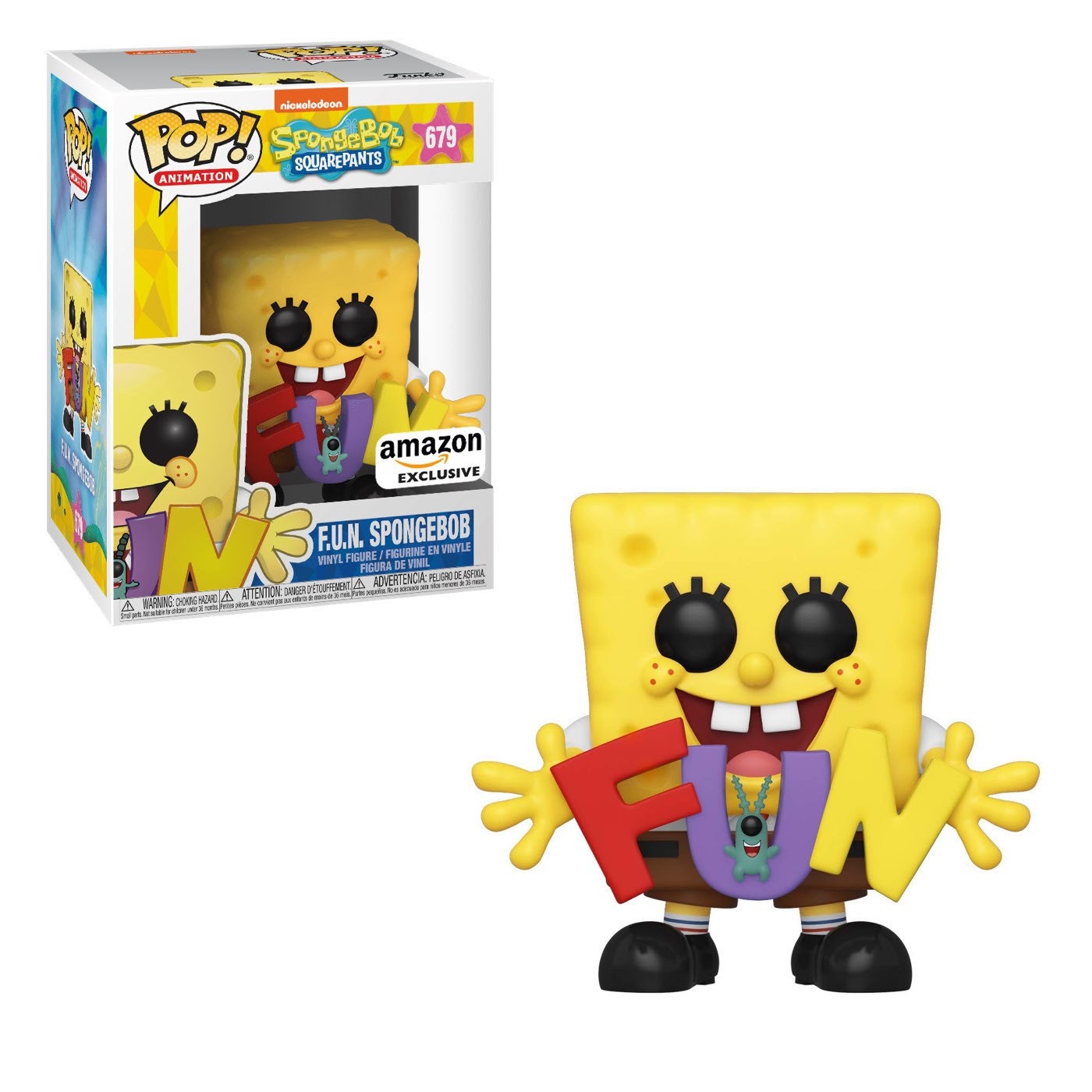 🔥Funko Pop Anima: Nickelodeon - F.U.N. SPONGEBOB #679 EXC VAULTED PROTECTOR🔥