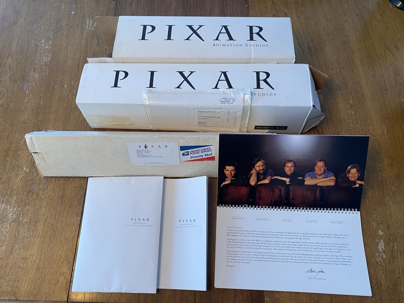Vintage 1996 - 2000 Pixar Studios Shareholder Promo Posters Toy Story Bugs Life
