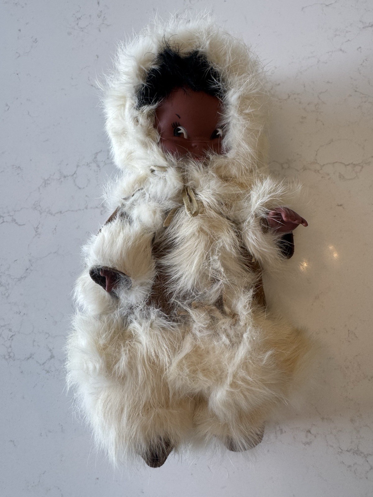 Vintage Regal Alaska Native Inuit Eskimo Doll 10” Rubber 1960’s 1970’s