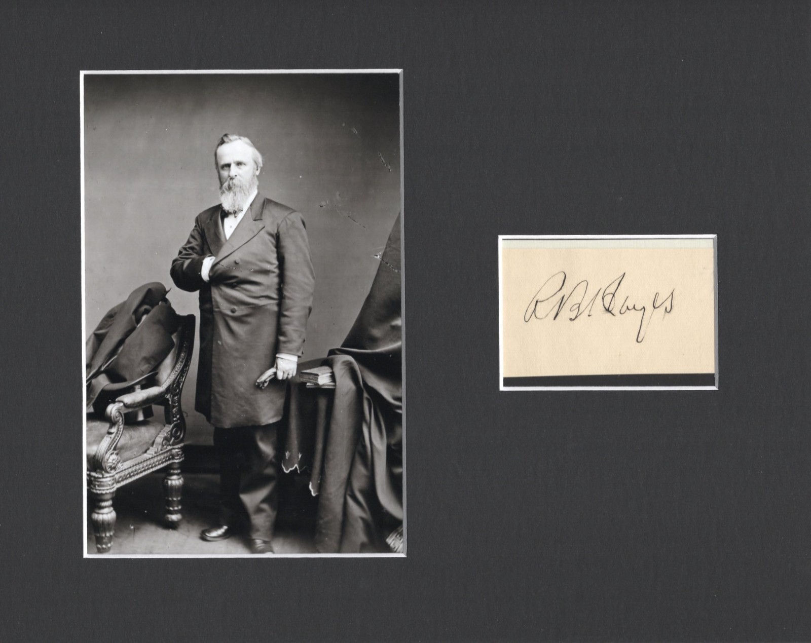 Rutherford B. Hayes US President Civil War Ohio Signed Autograph Photo Grad LOA