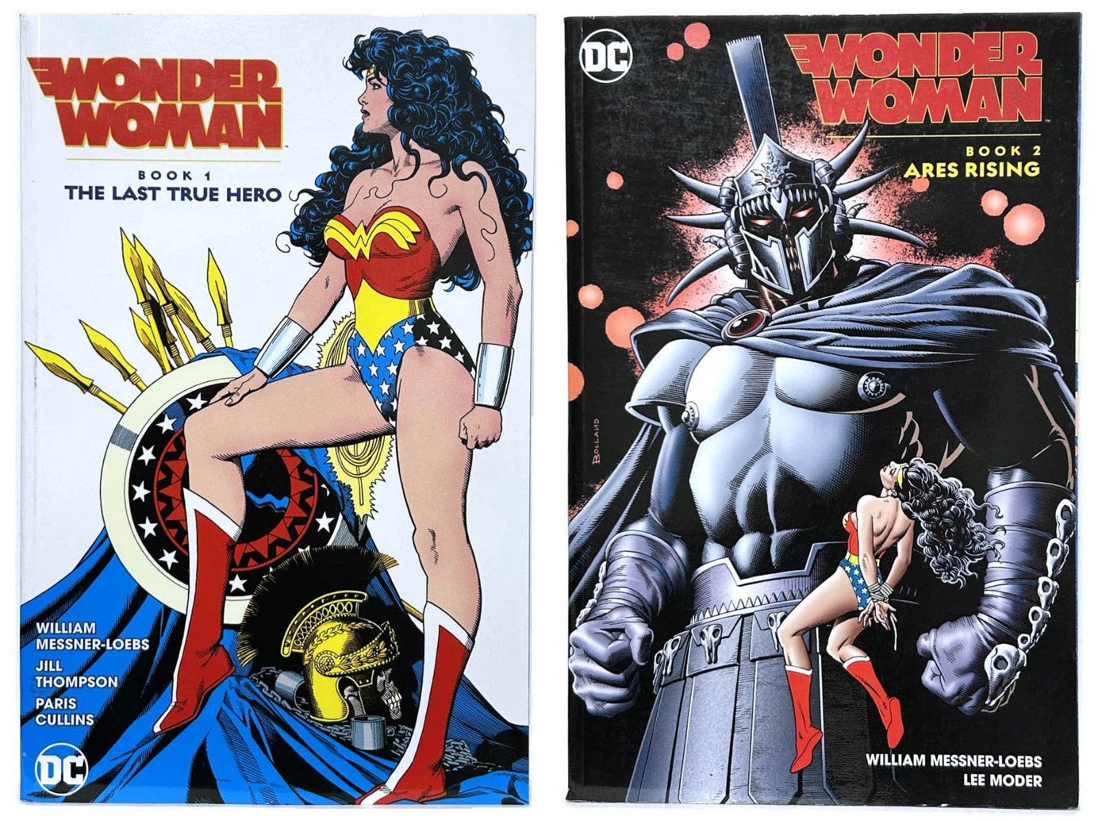 WONDER WOMAN BOOK 1, 2 Lot LAST TRUE HERO, ARES RISING TPB DC Comics OOP