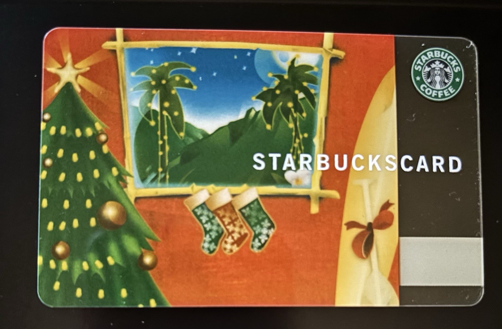 Starbucks 2005 Hawaii Mele Kalikimaka Rare Test Or Error Card No Numbers On Card