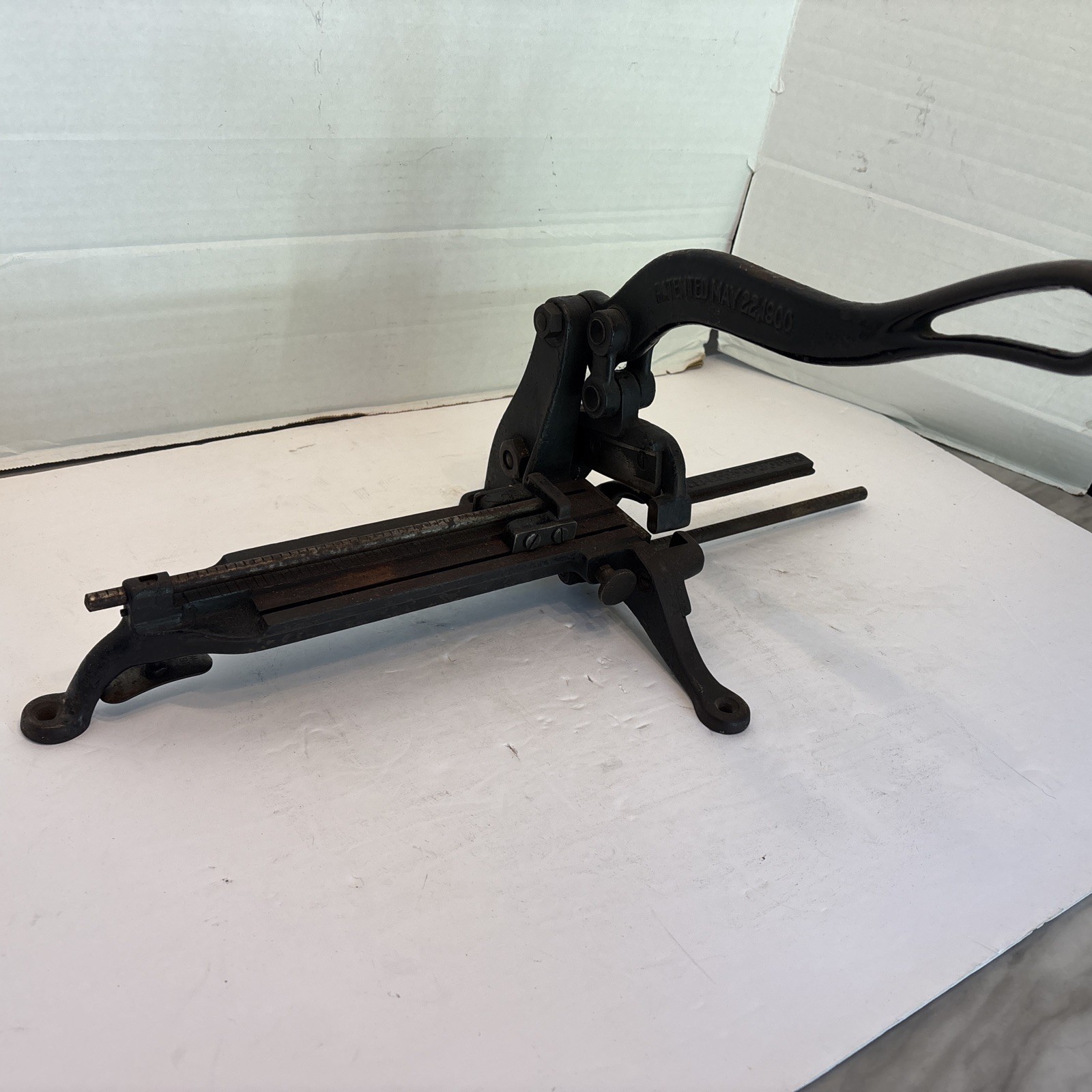 Vintage American Letterpress Lead Slug Cutter H. Rouse & Co Chicago Printer Tool
