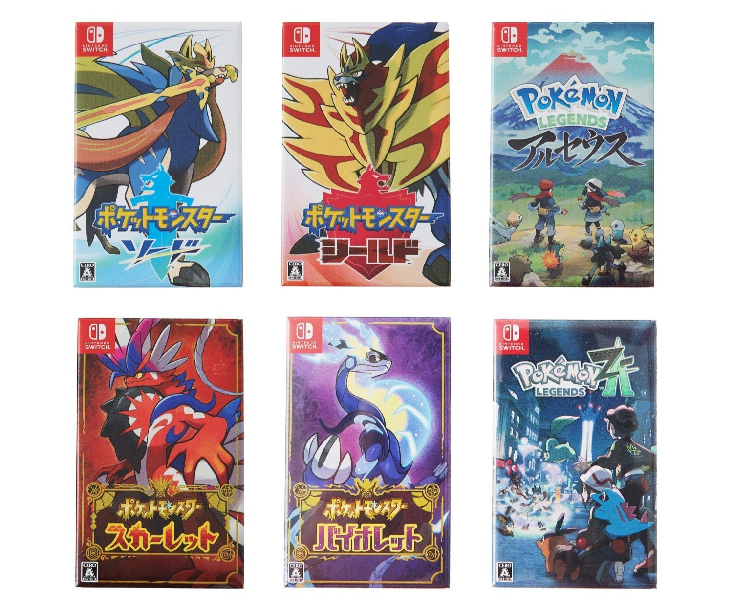 PC547 Pokemon Center Package Magnet Collection BOX 2019 2025 Nintendo Switch JP