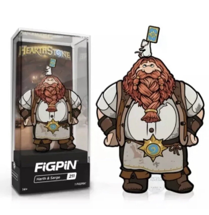FiGPiN Hearth and Sarge 211 Blizzcon Exclusive Hearthstone LE 1000 New Unopened