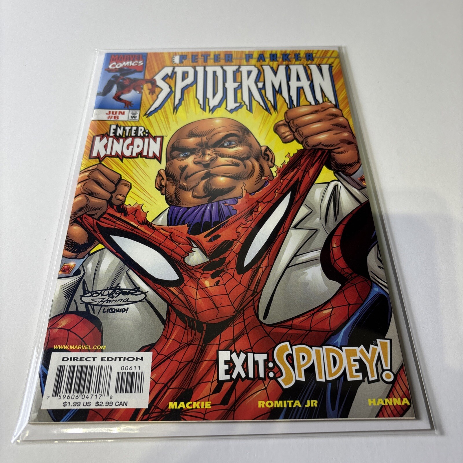 Peter Parker: Spider-Man #6 Marvel 1999 Kingpin Bullseye