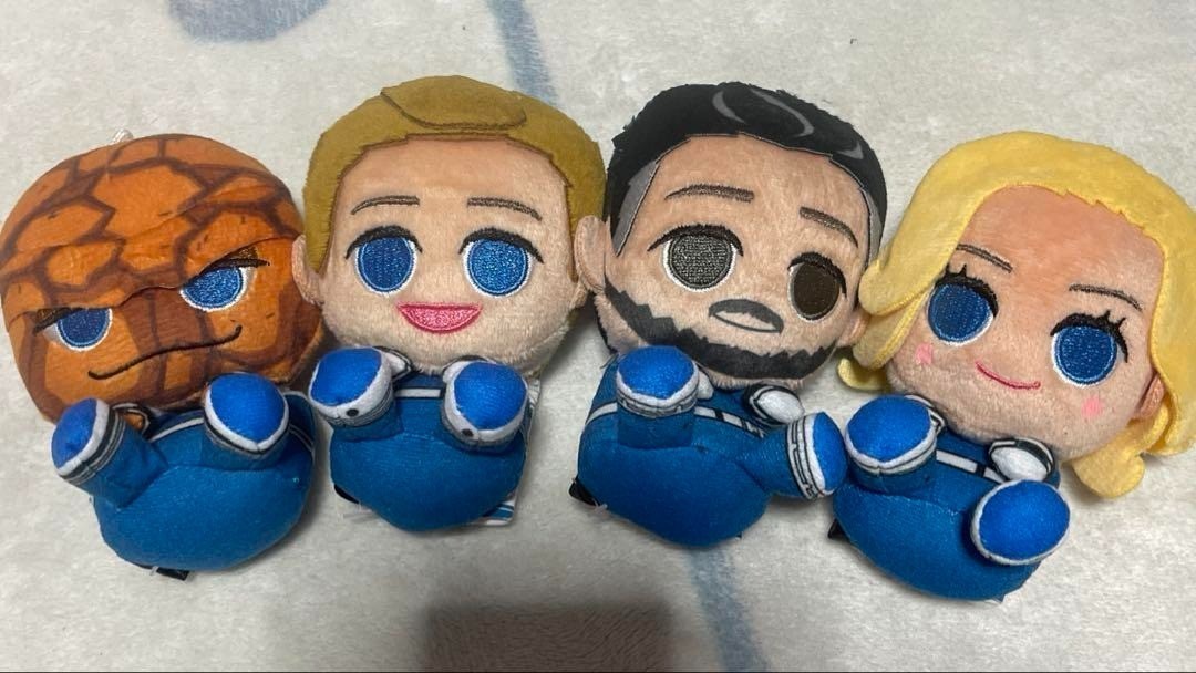 MARVEL Fantastic Four First Step & You Mascot Plush NEW SEGA Set of 4