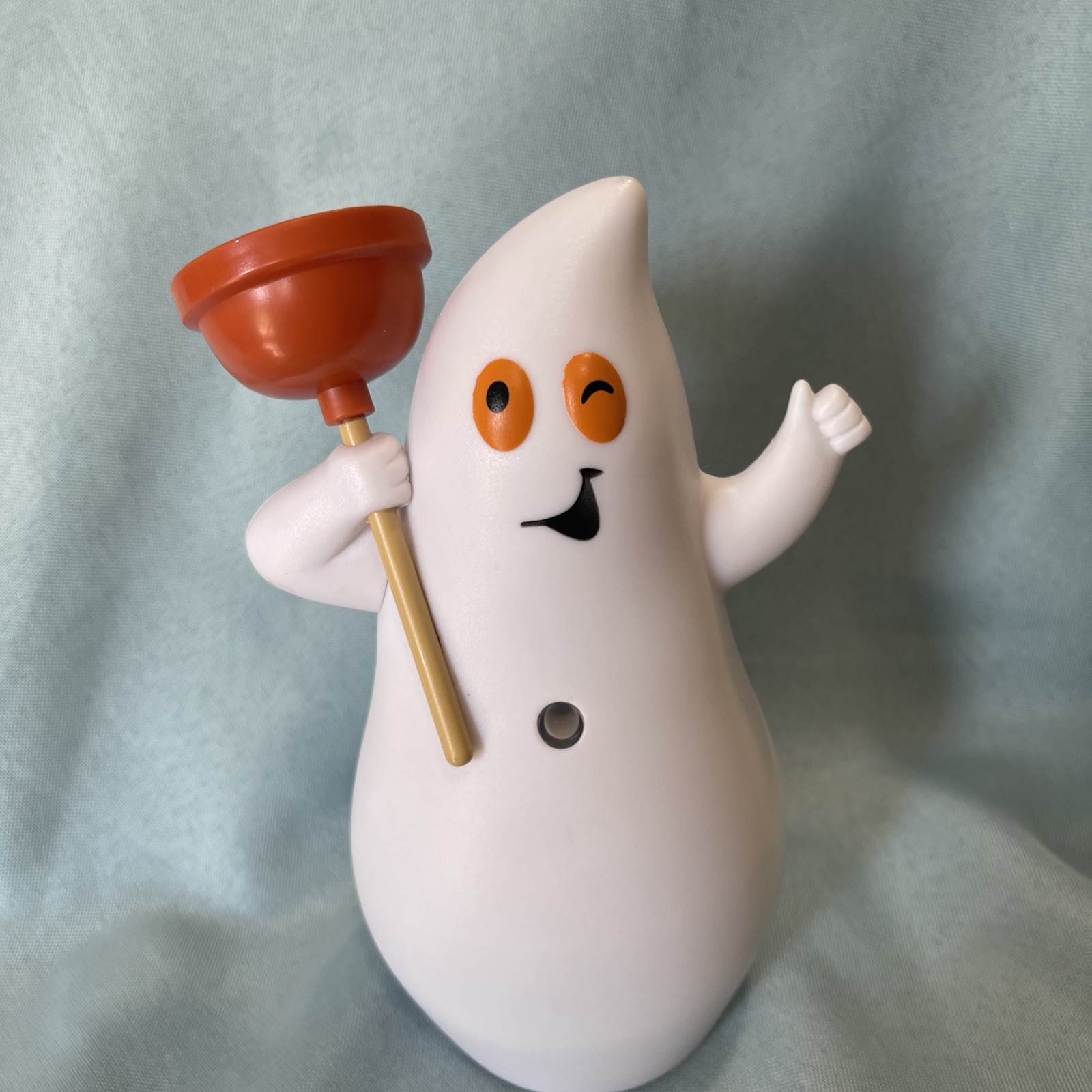 RARE Hallmark Jokin in the John Talking Ghost Bathroom Plunger Halloween