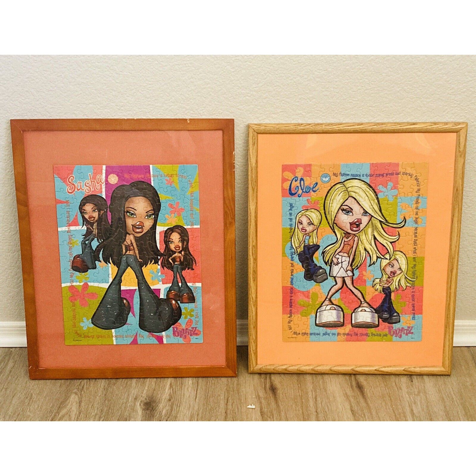 Bratz Dolls Large Framed Art Puzzle Sasha Cloe RARE Room Decor Party Wall Hangin