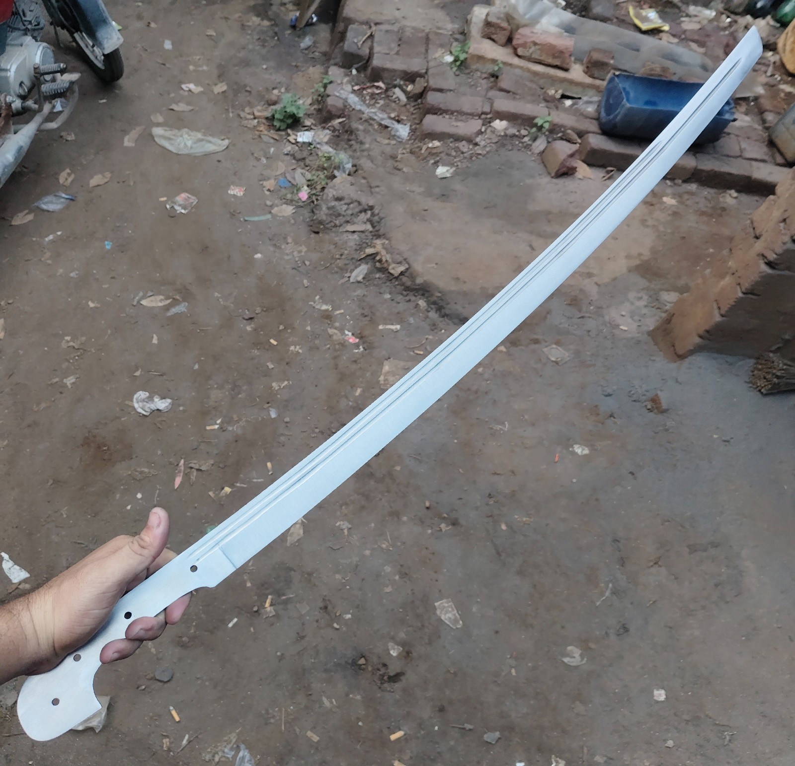 Shashka Sword Handforged Spring Steel 5160 Russian Cossack Shashka Blank Blade