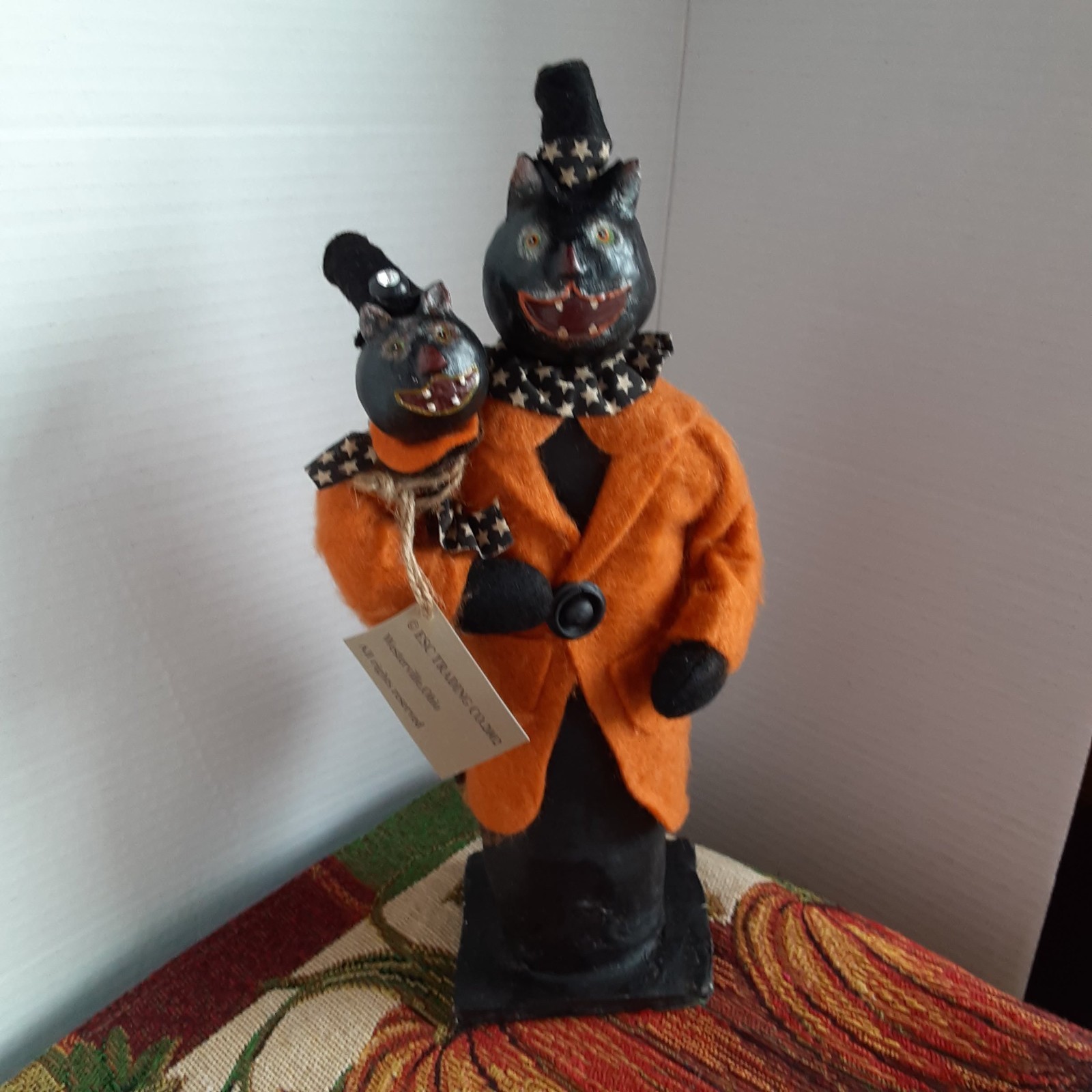 VINTAGE CODY FOSTER HALLOWEEN BLACK CATw/PARADE STICK BLACK CAT   old stock