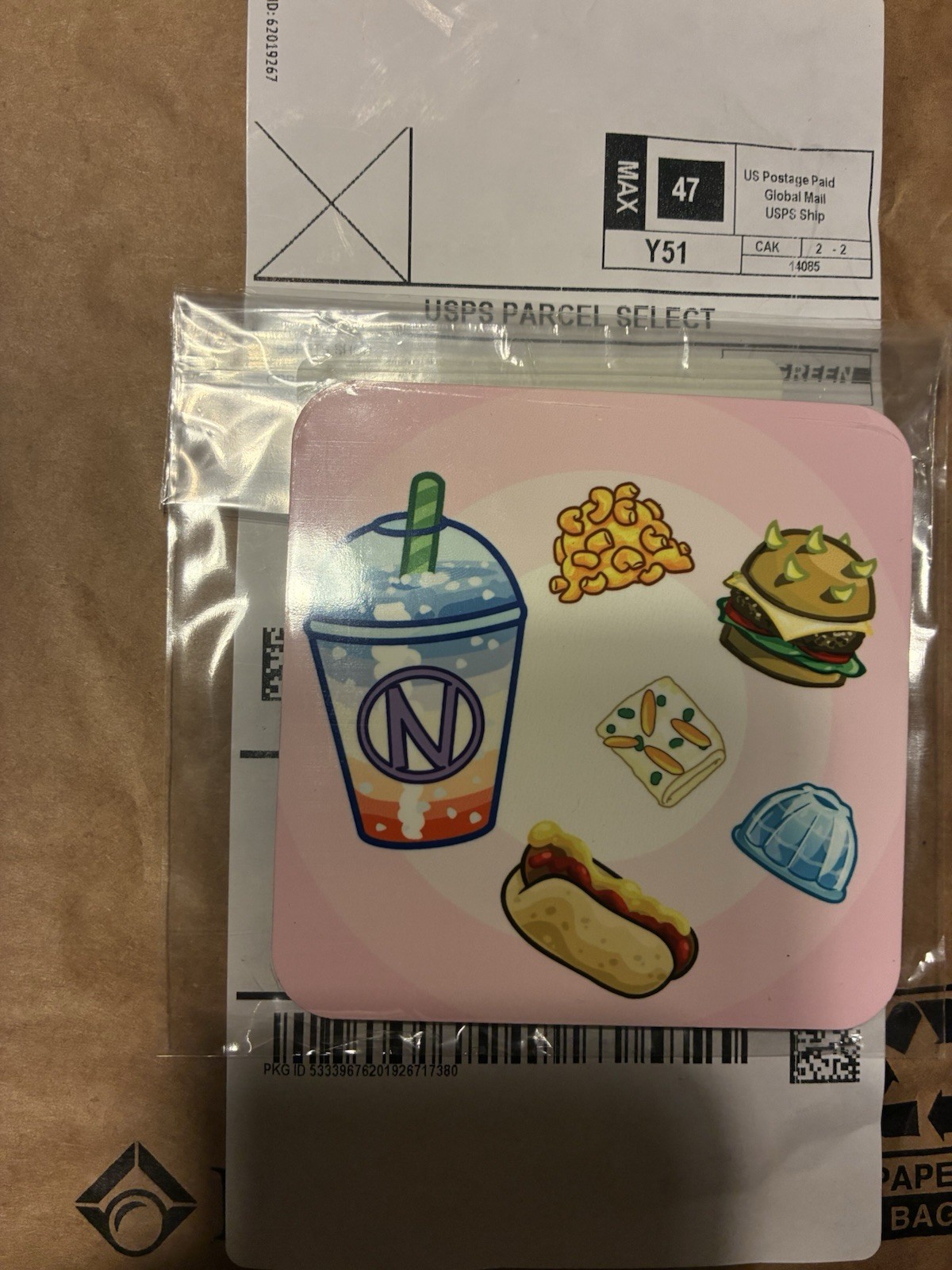 Neopets Food Items Cork-back Coaster BRAND NEW