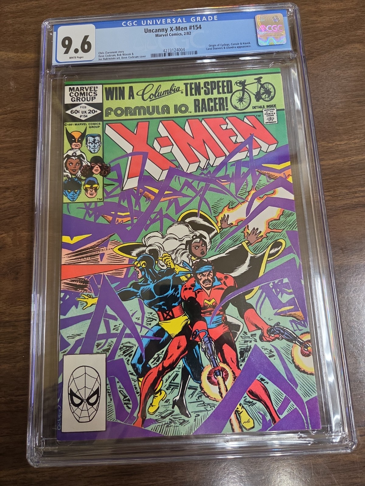 Uncanny X-Men 154 Cgc 9.6 White Pages