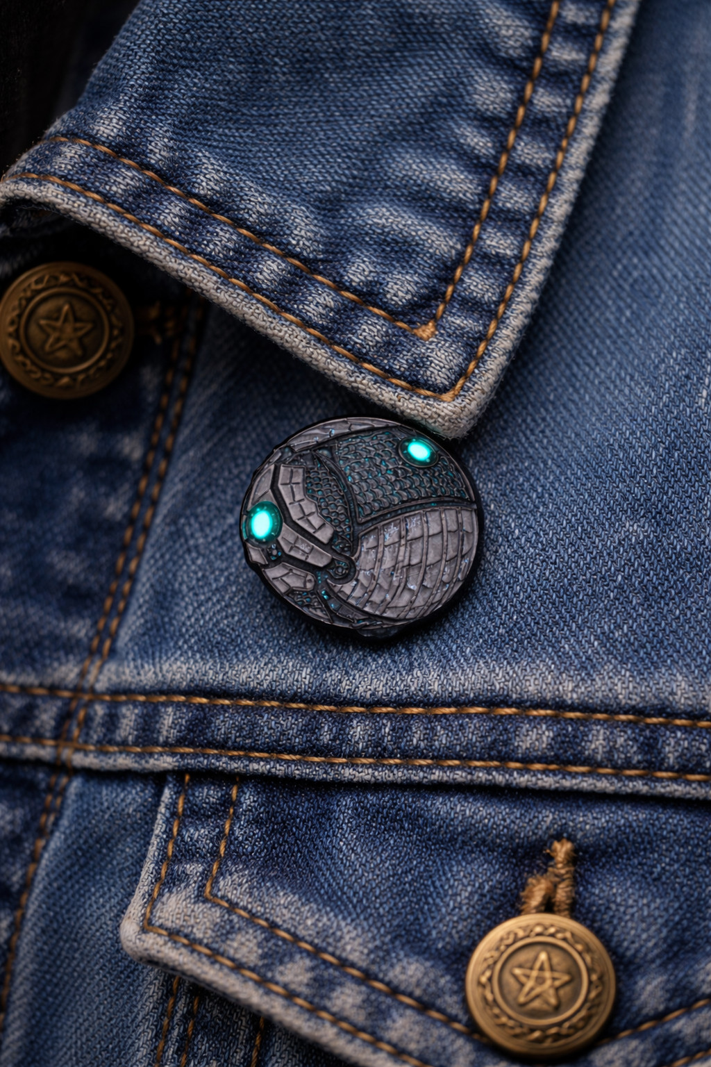 Rocket League Ball Video Game Enamel Pins with Glow in the Dark Bulbs