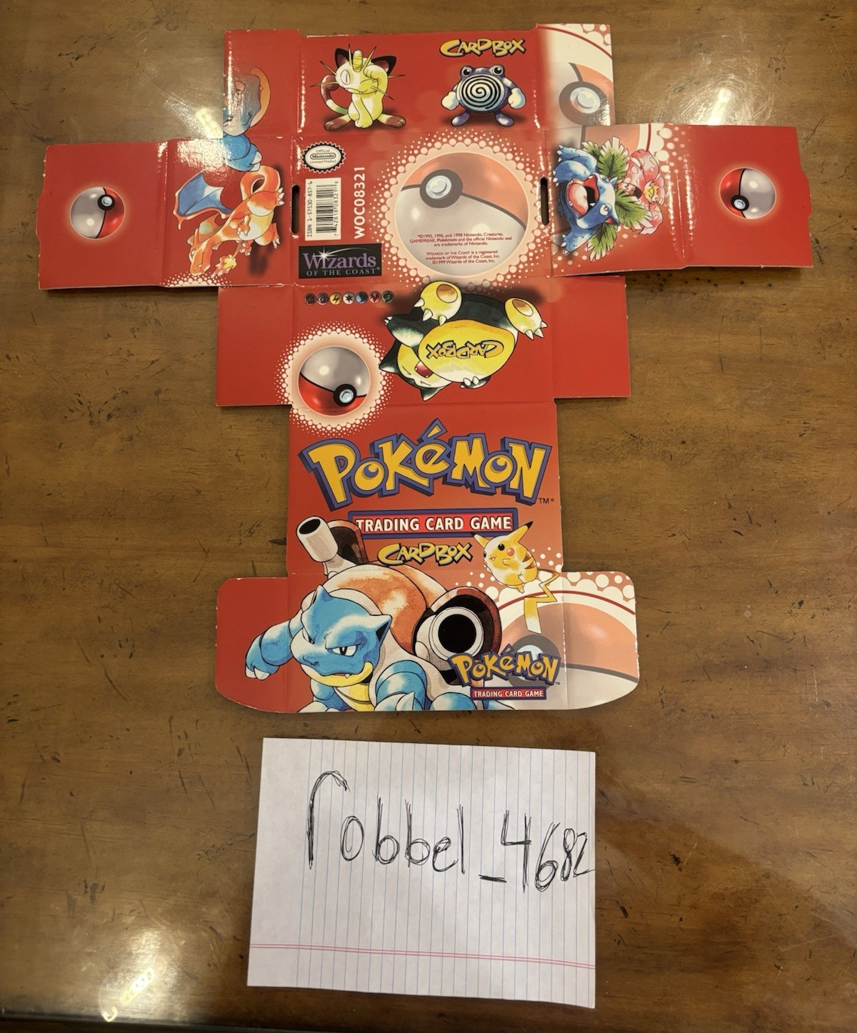 Pokémon TCG Wizards of the Coast Card Box *UNFOLDED* *RARE*