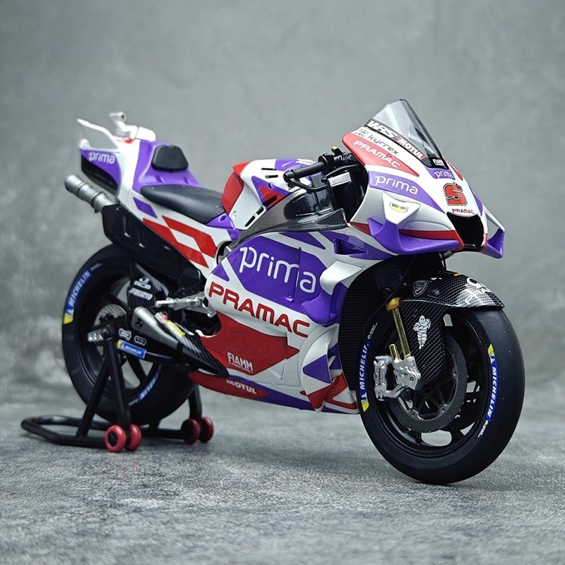 KILO works 1:12 MotoGP Prima Pramac Racing Ducati GP23 GP24 Diecast Bike Model 