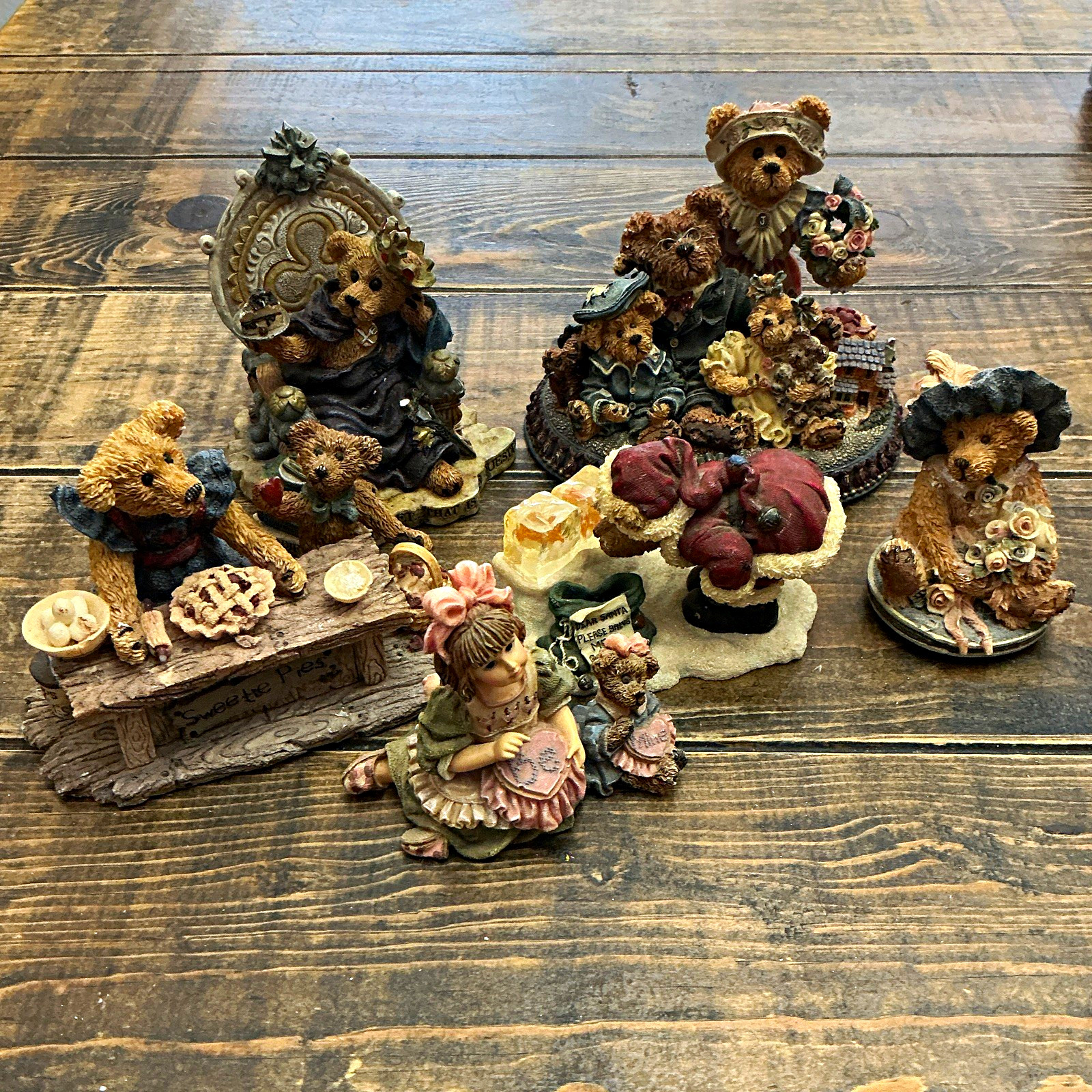 Boyds Bears & Friends Bearstone Collection Yesterdays Child Figurines